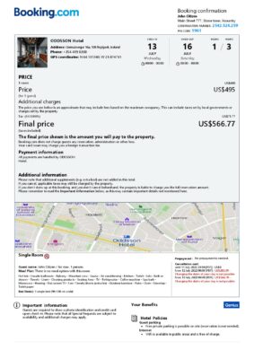 Customizable Iceland Airbnb Reservation Template | Word & PDF Formats