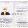 Iceland dog Fake PSD Passport | Instant Download
