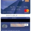 Fillable India Federal bank mastercard Templates | Layer-Based PSD