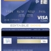 Editable India Federal bank visa classic card Templates in PSD Format