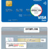 Fillable India Indian Overseas Bank visa card Templates | Layer-Based PSD