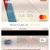 Fillable Iraq Kurdistan International bank mastercard Templates | Layer-Based PSD