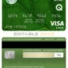 Editable Iraq Rafidain bank visa classic card Templates in PSD Format