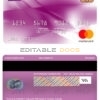 Editable Ireland AIB bank mastercard Templates in PSD Format