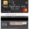 Editable Israel HSBC bank mastercard Templates in PSD Format