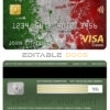Editable Italy Cassa Depositi e Prestiti bank visa classic card Templates in PSD Format