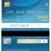 Editable Italy Citibank visa classic card Templates in PSD Format