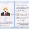 Italy dog Fake PSD Passport | Instant Download