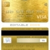Fillable Jamaica Mortgage bank visa gold card Templates | Layer-Based PSD