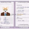 Jamaica dog Fake PSD Passport | Instant Download