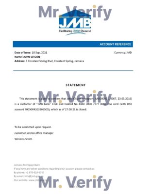 Download Jamaica Mortgage Bank Reference Letter Templates | Editable Word
