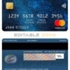 Fillable Jordan Bank of Jordan mastercard Templates | Layer-Based PSD