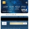 Editable Jordan Bank of Jordan visa signature card Templates in PSD Format