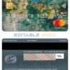 Editable Kazakhstan Qazkom bank mastercard Templates in PSD Format