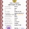 Authentic Kazakhstan Birth Certificate Template | Customize and Download Online