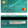 Editable Kenya Citibank mastercard Templates in PSD Format