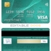 Fillable Kenya Citibank visa classic card Templates | Layer-Based PSD