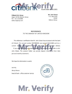 Download Kuwait Boubyan Bank Reference Letter Templates Editable Word