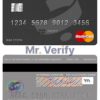 Editable Kuwait Burgan Bank mastercard credit card Templates in PSD Format