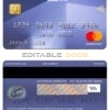Editable Kyrgyzstan OJSC Bakai bank mastercard Templates in PSD Format