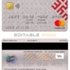 Editable Latvia Citadele bank mastercard Templates in PSD Format