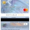 Editable Lebanon BBAC bank mastercard Templates in PSD Format