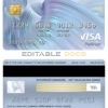 Fillable Lebanon BBAC bank visa platinum card Templates | Layer-Based PSD