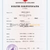 Authentic Lebanon Birth Certificate Template | Customize and Download Online