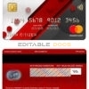 Editable Liberia Central bank mastercard Templates in PSD Format