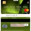 Editable Liberia IB International bank mastercard Templates in PSD Format