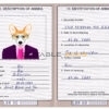 Liberia dog Fake PSD Passport | Instant Download