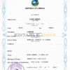 Authentic Liberia Birth Certificate Template | Customize and Download Online