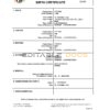 Authentic Liechtenstein Birth Certificate Template | Customize and Download Online