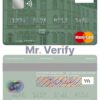 Editable Luxembourg Banque Fortuna mastercard credit card Templates in PSD Format