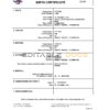 Authentic Luxembourg Birth Certificate Template | Customize and Download Online