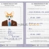 Madagascar dog Fake PSD Passport | Instant Download