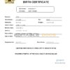 Authentic Malawi Birth Certificate Template | Customize and Download Online