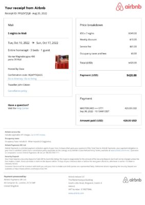 Editable Mali Hotel Booking Form Template | Fillable PDF