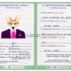 Mali dog Fake PSD Passport | Instant Download