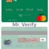 Editable Mauritania BNP Paribas mastercard Templates in PSD Format