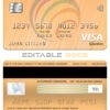 Editable Moldova Procredit bank visa electron card Templates in PSD Format
