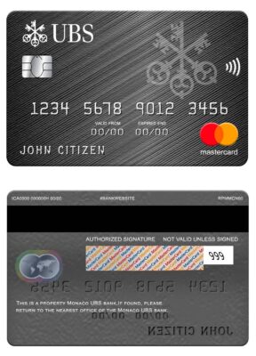 Editable Malaysia AmBank Islamic bank mastercard Templates in PSD Format