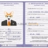 Monaco dog Fake PSD Passport | Instant Download
