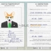 Mongolia dog Fake PSD Passport | Instant Download