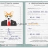 Montenegro dog Fake PSD Passport | Instant Download