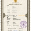 Authentic Montenegro Birth Certificate Template | Customize and Download Online