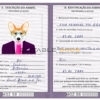 Mozambique dog Fake PSD Passport | Instant Download
