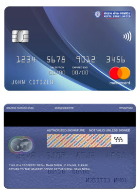 Fillable Nepal bank Nepal mastercard Templates | Layer-Based PSD
