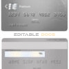 Editable Netherlands ING Bank visa card Templates in PSD Format