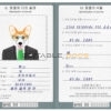 North Korea dog Fake PSD Passport | Instant Download